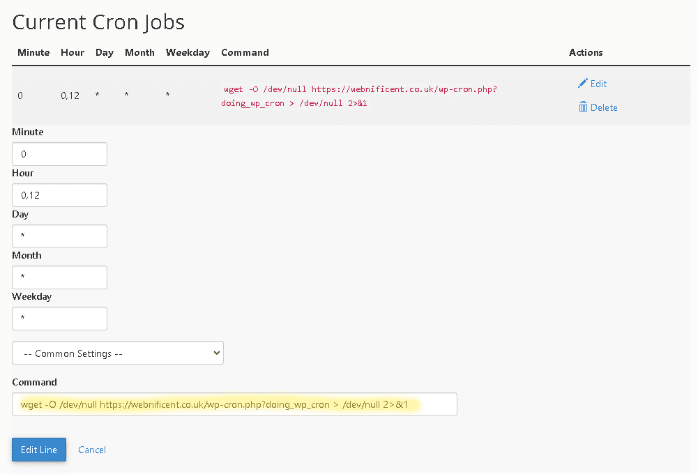 instructions on how to set up a cron job